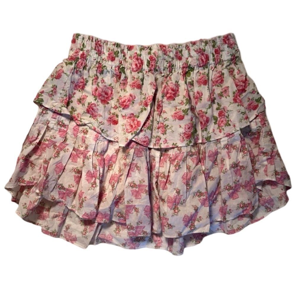 LoveShackFancy X American Girl Ruffle Mini Skirt